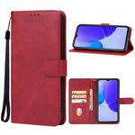 For OUKITEL C32 Leather Phone Case(Red)