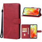 For OUKITEL C33 Leather Phone Case(Red)