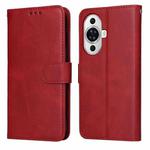 For Huawei nova 11 Classic Calf Texture Flip Leather Phone Case(Red)
