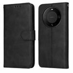 For Huawei Mate 60 Classic Calf Texture Flip Leather Phone Case(Black)