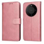 For Huawei Mate 60 Classic Calf Texture Flip Leather Phone Case(Rose Gold)