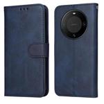 For Huawei Mate 60 Pro Classic Calf Texture Flip Leather Phone Case(Blue)