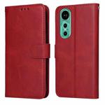 For Huawei nova 12 Classic Calf Texture Flip Leather Phone Case(Red)