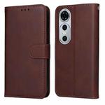 For Huawei nova 12 Pro Classic Calf Texture Flip Leather Phone Case(Brown)