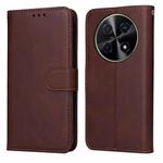 For Huawei Enjoy 70 Pro Classic Calf Texture Flip Leather Phone Case(Brown)