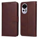 For Huawei nova 13 / nova 12 Classic Calf Texture Flip Leather Phone Case(Brown)