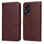 For OPPO A1 5G Classic Calf Texture Flip Leather Phone Case(Brown)