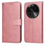 For OPPO Find X6 Classic Calf Texture Flip Leather Phone Case(Rose Gold)