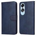 For OPPO A60 4G Global Classic Calf Texture Flip Leather Phone Case(Blue)