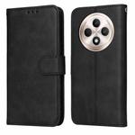 For OPPO Reno12 F 5G Global Classic Calf Texture Flip Leather Phone Case(Black)