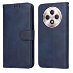 For OPPO Reno12 F 4G Classic Calf Texture Flip Leather Phone Case(Blue)