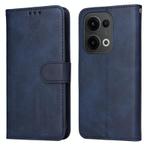 For OPPO Reno13 Global Classic Calf Texture Flip Leather Phone Case(Blue)