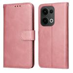 For OPPO Reno13 Global Classic Calf Texture Flip Leather Phone Case(Rose Gold)