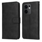 For OPPO Reno13 F 4G / 5G Classic Calf Texture Flip Leather Phone Case(Black)