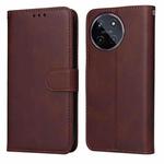 For Realme 11 4G Global Classic Calf Texture Flip Leather Phone Case(Brown)