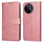For Realme 11 4G Global Classic Calf Texture Flip Leather Phone Case(Rose Gold)
