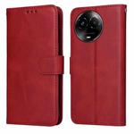 For Realme C67 Global / 11 5G Taiwan Version Classic Calf Texture Flip Leather Phone Case(Red)