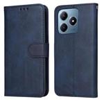 For Realme C63 / C61  / Note 60 Classic Calf Texture Flip Leather Phone Case(Blue)