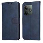 For Realme GT 6 / GT Neo6 SE Classic Calf Texture Flip Leather Phone Case(Blue)