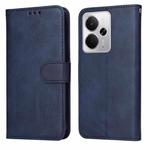 For Realme 14 Global Classic Calf Texture Flip Leather Phone Case(Blue)