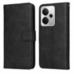 For Realme 14 Global Classic Calf Texture Flip Leather Phone Case(Black)