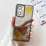 For Xiaomi Redmi K40 Pro Oil Painting Electroplating TPU Phone Case(Grey)