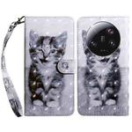 For Xiaomi 13 Ultra 3D Painted Pattern Leather Phone Case(Smile Cat)
