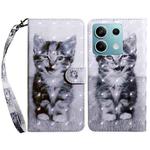 For Xiaomi Redmi Note 13 5G 3D Painted Pattern Leather Phone Case(Smile Cat)