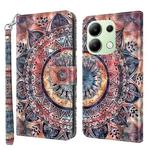 For Xiaomi Redmi Note 13 4G 3D Painted Pattern Leather Phone Case(Colorful Mandala)