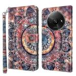For Xiaomi Redmi A3 3D Painted Pattern Leather Phone Case(Colorful Mandala)