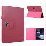 For OPPO Pad 2 2023 Litchi Texture Leather Tablet Case(Rose Red)