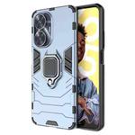 For Realme C55 Shockproof PC + TPU Holder Phone Case(Navy Blue)