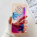 For Huawei Mate 30 Oil Painting Electroplating TPU Phone Case(Pink)