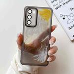 For Huawei P40 Oil Painting Electroplating TPU Phone Case(Grey)