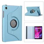 For Lenovo Tab M8 4th Gen 360 Degree Rotation Litchi Texture Leather Tablet Case(Light Blue)