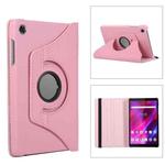 For Lenovo Tab M8 4th Gen 360 Degree Rotation Litchi Texture Leather Tablet Case(Pink)