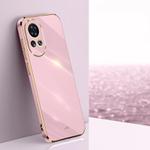 For Huawei nova 12 Pro XINLI Straight Edge 6D Electroplate TPU Phone Case(Cherry Purple)