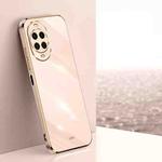 For Huawei Nova 14 XINLI Straight Edge 6D Electroplate TPU Phone Case(Pink)