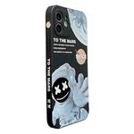 For iPhone 8 Martian Astronaut Pattern Shockproof Phone Case(Black)