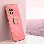 For Huawei Nova 14 Pro XINLI Straight Edge 6D Electroplate TPU Phone Case with Ring Holder(Hawthorn Red)