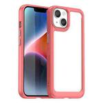 For iPhone 15 Colorful Series Acrylic + TPU Phone Case(Red)