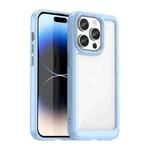 For iPhone 15 Pro Colorful Series Acrylic + TPU Phone Case(Blue)