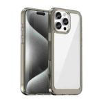 For iPhone 16 Pro Max Colorful Series Acrylic + TPU Phone Case(Transparent Grey)