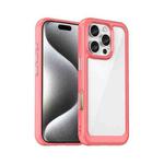 For iPhone 16 Pro Colorful Series Acrylic + TPU Phone Case(Red)