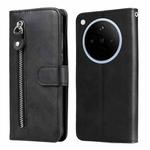 For OPPO Find X8 Fashion Calf Texture Zipper Leather Phone Case(Black)