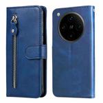 For OPPO Find X8 Pro Fashion Calf Texture Zipper Leather Phone Case(Blue)