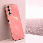 For Samsung Galaxy A25 5G XINLI Straight Edge 6D Electroplate TPU Phone Case(Hawthorn Red)