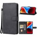 For iPhone 15 Plus Leather Phone Case(Black)