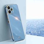 For Xiaomi Redmi Note 12R XINLI Straight Edge 6D Electroplate TPU Phone Case(Celestial Blue)