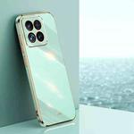 For Xiaomi 14 XINLI Straight Edge 6D Electroplate TPU Phone Case(Mint Green)